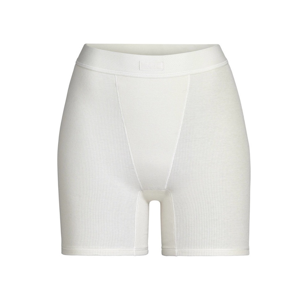 SKIMS Cream Bike Shorts